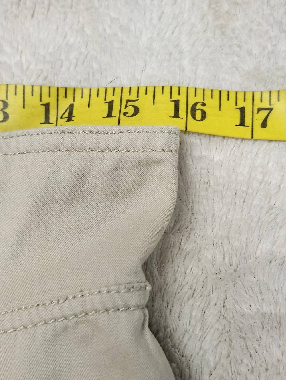 • Michael Kors Women's High-Rise Straight Leg Pants Sz 6 Khaki Beige 100% Cotton